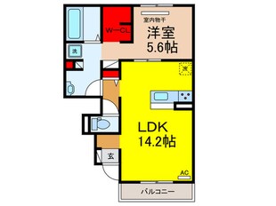 仮）D‐ROOM岩田町3丁目の物件間取画像